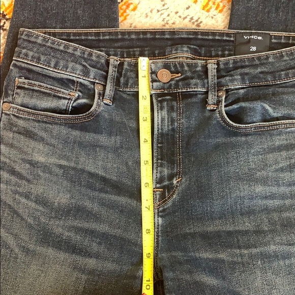 VINCE. Vintage indigo wash high rise sz 28 - Picture 6 of 10